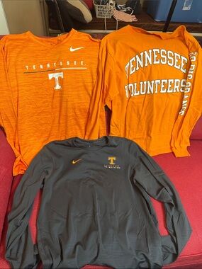 Tennessee Volunteers Men’s Long-Sleeve 3-Tee Bundle, Nike/Champion